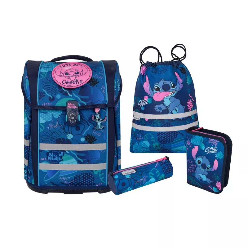 McNeill PERFECTO set zaino scuola 5 pezzi Disney Stitch