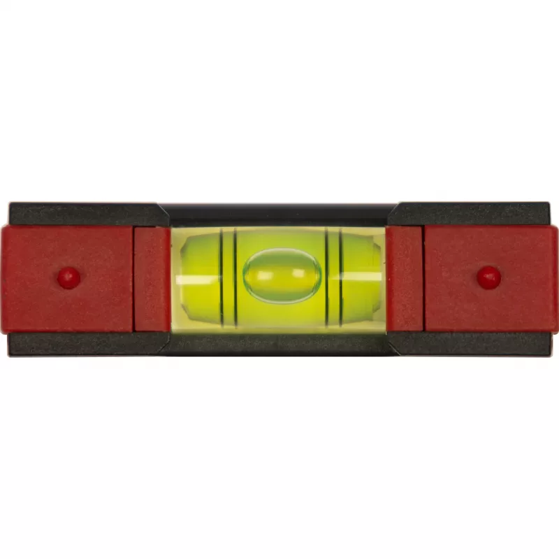 WIHA livella mini Pocket 8 cm grigio/rosso con magnete
