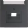 Busch-Jaeger future® linear placca centrale 1 modulo UAE/IAE con campo per etichetta, bianco studio