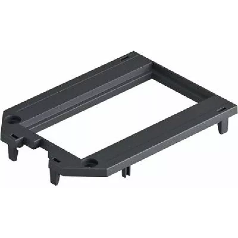 OBO Bettermann UT34 P2 piastra di copertura per scatole a pavimento UT3 e UT4, 2 moduli 45, acciaio, zincato, argento