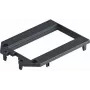 OBO Bettermann UT34 P2 piastra di copertura per scatole a pavimento UT3 e UT4, 2 moduli 45, acciaio, zincato, argento