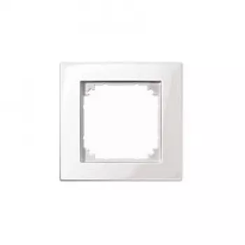 MERTEN M-Plan placca di copertura 1 modulo, bianco polare lucido