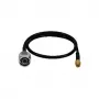 LogiLink WL0104 cavo pigtail WLAN, connettore maschio N su RP-SMA, 0,5 m, nero