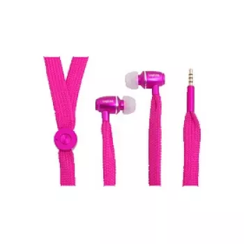 LogiLink cuffie stereo in-ear con microfono, 3,5 mm, rosa