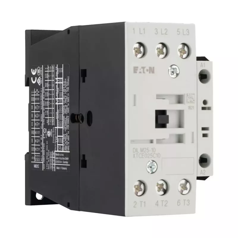 Eaton DILM25-10 contattore 3 poli 230V 50/60Hz 25A 11kW 400V AC-3