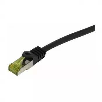 Synergy21 CAT6A S/FTP cavo patch RJ45, 500MHz, 20m, nero, TPE/LSZH, interno/esterno, resistente a UV/acqua/olio, AWG26, cavo grezzo CAT7