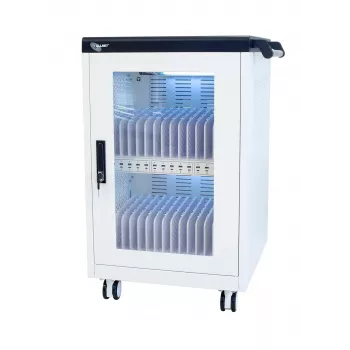 ALLNET carrello di ricarica per 30 dispositivi con 30 porte USB-A, 360W di potenza totale, armadio in acciaio con serratura, 30W per dispositivo (CX30-30W)