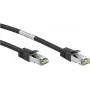 Wentronic Goobay CAT 8.1 S/FTP (PiMF) cavo patch, 10 m, nero, LSZH senza alogeni, rame AWG 24