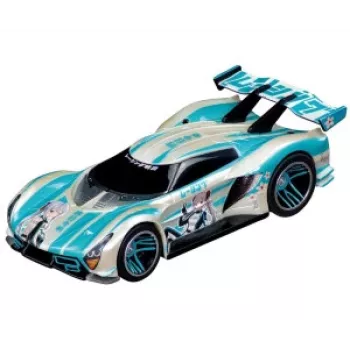 Carrera GO Kaze Dash set da corsa elettrico slot car scala 1:43 con loop e sovrappasso, 2 auto, 2 controller, pista 3,6 m, da 6 anni