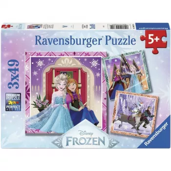 Ravensburger Disney Frozen 2 set puzzle per bambini - 3x49 pezzi