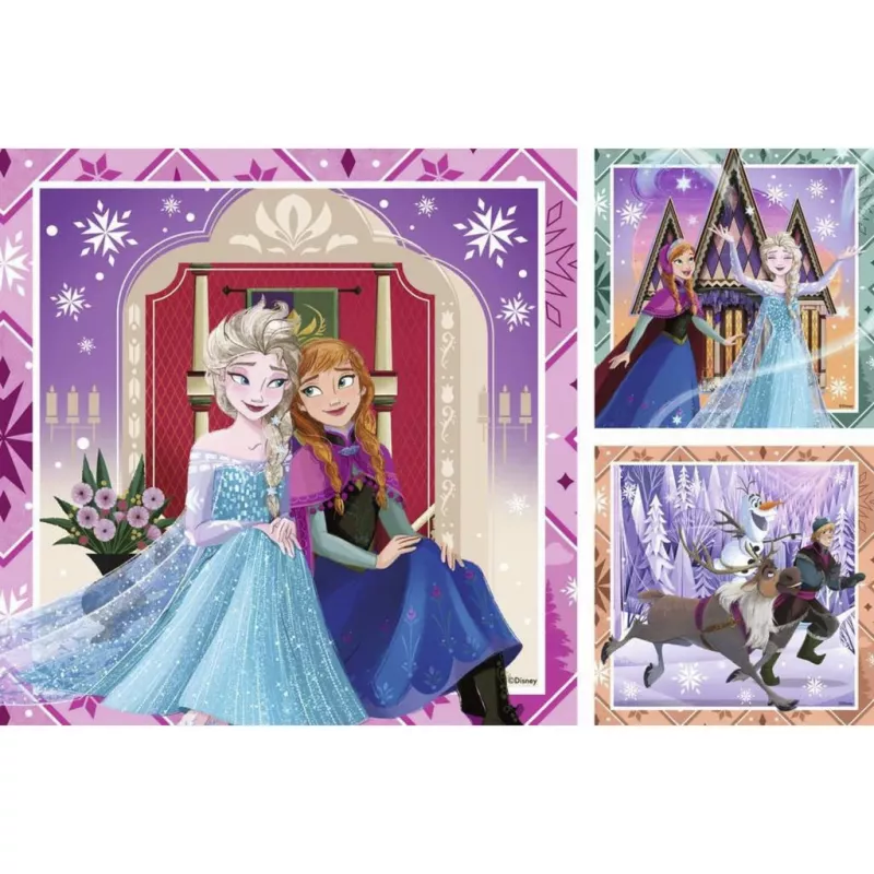 Ravensburger Disney Frozen 2 set puzzle per bambini - 3x49 pezzi