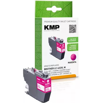 KMP cartuccia inchiostro magenta rigenerata per Brother MFC-J5340DW (LC422XLM, 1500 pagine)