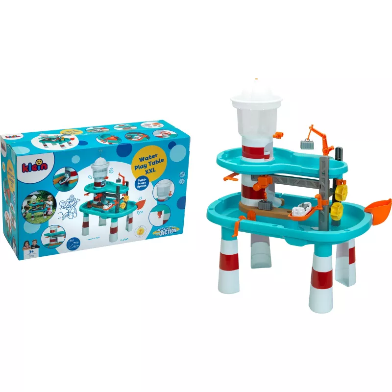 THEO KLEIN Aqua Action Tavolo d'acqua XXL, spruzzi faro