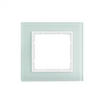 Berker B.7 Glass cornice coprifrutto 1 posto bianco polare