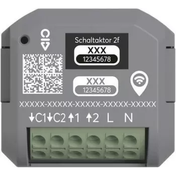 ABB free@home attuatore di commutazione da incasso a 2 canali 62821 U-WL