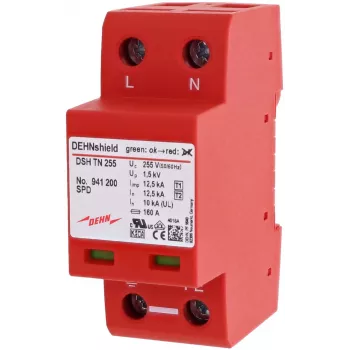 DEHN DSH TN 255 scaricatore di sovratensione combinato Tipo 1+2 per sistemi TN monofase
