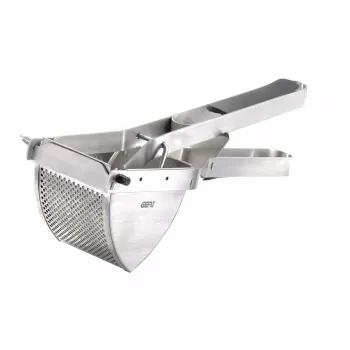 GEFU schiacciapatate PANTARA in acciaio inox con impugnatura ergonomica, argento/nero
