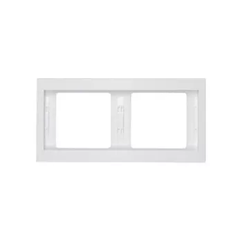 Berker K.1 placca di copertura orizzontale 2 posti, bianco polare