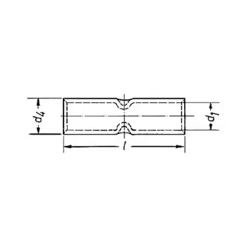 Klauke 25R connettore per capocorda in rame per conduttore 35 mm², non isolato, lunghezza 25 mm