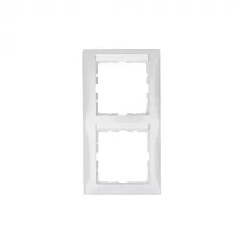 Berker S.1 placca 1 posto con campo per etichetta, bianco polare