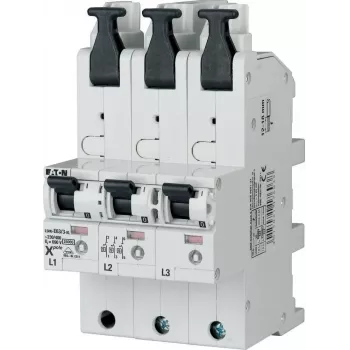 EATON LSHU-E50/3-KL interruttore generale di protezione, 50 A, 3 poli, 230/400 V AC, curva di intervento E, selettivo