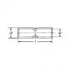 Klauke 27R Connettore a compressione per tubi per conduttore in rame da 70 mm², stagnato, lunghezza 60 mm