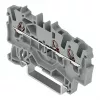 WAGO 2001-1301 Morsetto passante a 3 conduttori, 1,5 mm², Push-in CAGE CLAMP, Ex e II, grigio
