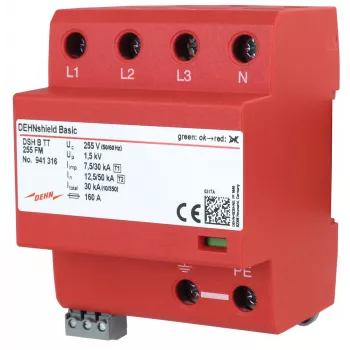 DEHN DSH B TT 255 FM scaricatore combinato Tipo 1+2 di corrente di fulmine e sovratensione
