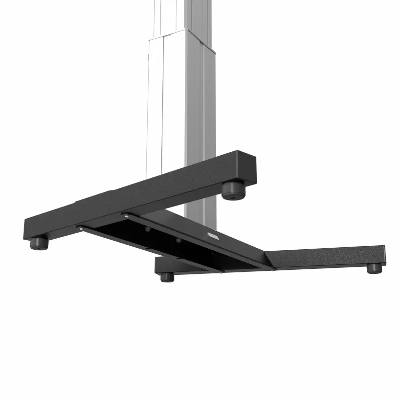Kindermann set di piedini da pavimento per DisplayLift mobil – set di conversione in supporto da 4 pezzi, nero