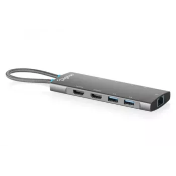 DIGITUS DA-70922 docking station USB-C, 9 porte, 2x HDMI, USB, RJ45