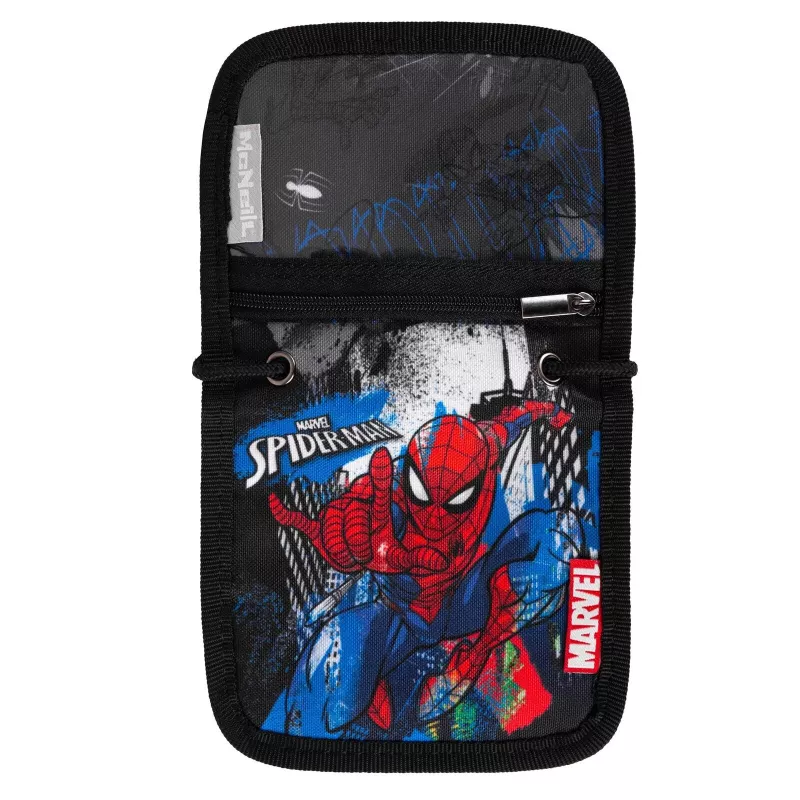 McNeill Marvel Spider-Man borsello con finestra per documento, rosso/blu