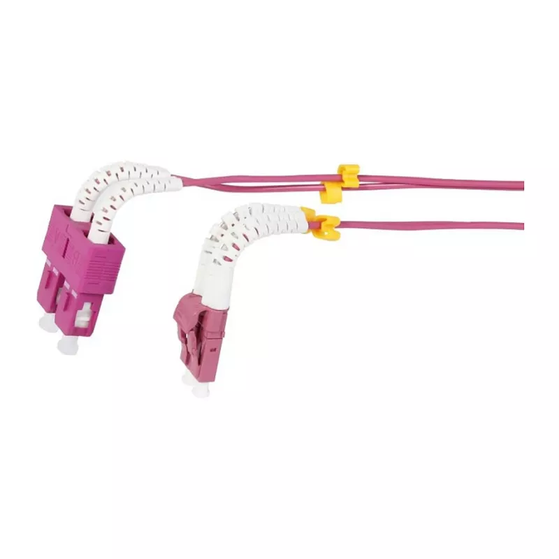 SYNERGY21 cavo patch in fibra ottica OM4 duplex LC-SC 1,5m 50/125µm LSZH aqua