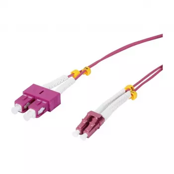 SYNERGY21 cavo patch in fibra ottica OM4 duplex LC-SC 1,5m 50/125µm LSZH aqua