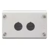 Eaton M22-I2 custodia vuota per 2 elementi di comando, montaggio su superficie, grigio chiaro RAL 7035
