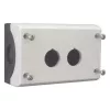 Eaton M22-I2 custodia vuota per 2 elementi di comando, montaggio su superficie, grigio chiaro RAL 7035