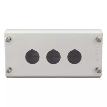 Eaton M22-I3 custodia da parete, 3 aperture, grigio RAL 7035, IP66/IP67/IP69K, 80x153x56mm
