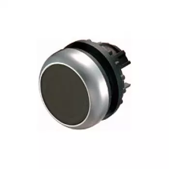 Eaton M22-D-S Attuatore pulsante piatto, nero, momentaneo, 22,5mm, IP66/IP67/IP69K