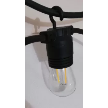 SYNERGY21 S21-LED-001138 lampada LED retrofit S14 E27 bianco caldo 1,5W per catene luminose