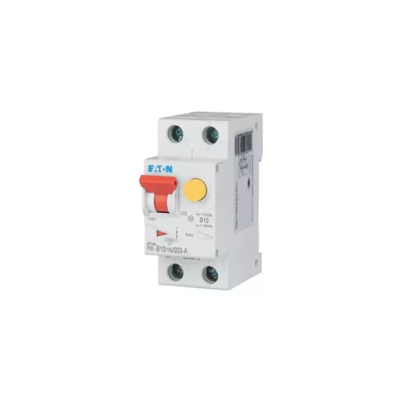 Eaton PXK-B10/1N/003-A RCBO 10A 30mA tipo A 1P+N 230V 6kA 2TE