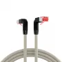 EFB Elektronik K4137GR.2 cavo patch Cat.6A S/FTP LSZH, Draka UC900 TM21, 2x90 gradi, 2 m, grigio