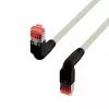 EFB Elektronik K4137GR.2 cavo patch Cat.6A S/FTP LSZH, Draka UC900 TM21, 2x90 gradi, 2 m, grigio