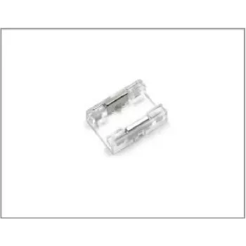 SYNERGY21 S21-LED-003F240175 connettore per strisce LED COB, monocolore, 8 mm, IP20, sistema a clip senza saldatura, 2 poli, bianco