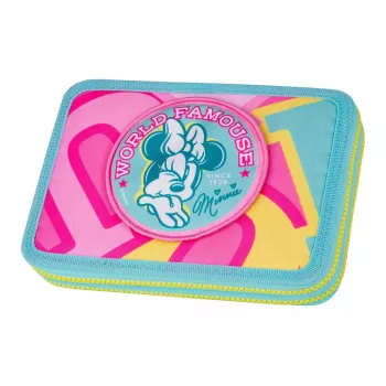 McNeill astuccio portapenne riempito con 2 cerniere XL Disney Minnie Mouse