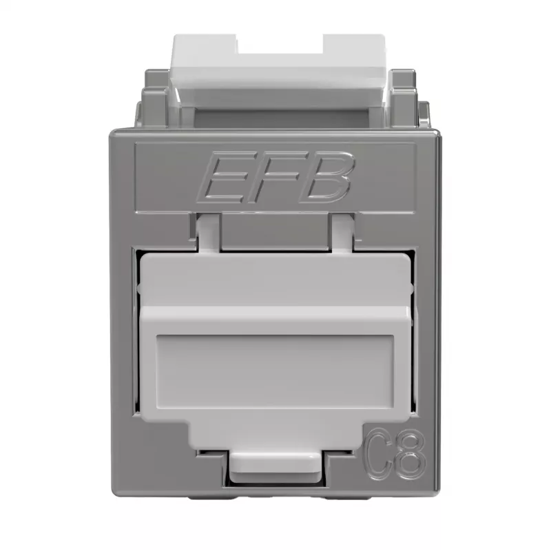 EFB Elektronik E-20096 modulo keystone RJ45 Slimline Cat.8.1 2000MHz schermato
