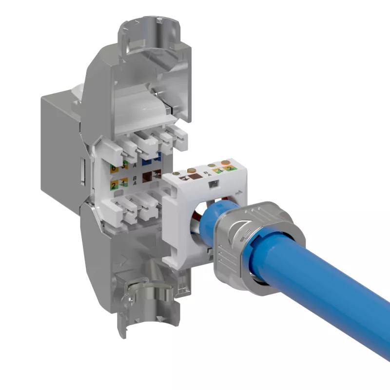 EFB Elektronik E-20096 modulo keystone RJ45 Slimline Cat.8.1 2000MHz schermato
