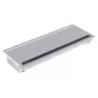Bachmann CONI Long ciabatta da incasso con 3 prese Schuko, alluminio argento