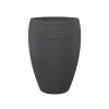 Emsa Landhaus vaso da fiori 283/65 nero granito D47 – vaso rotondo da 47 cm, 38 L, resistente ai raggi UV e al gelo, per interni/esterni