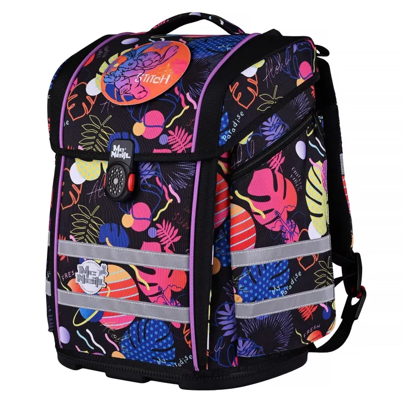 McNeill set zaino scuola PERFECTO 5 pezzi Disney Stitch III
