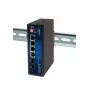ALLNET ALL-SGI8104v3 switch industrial unmanaged Layer 2, 6 porte GbE, 4x GbE RJ45, 2x SFP, senza ventola, IP40