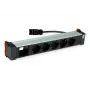 Bachmann POWER FRAME 5x presa Schuko 1x slot modulo 0,2m GST18i3 nero